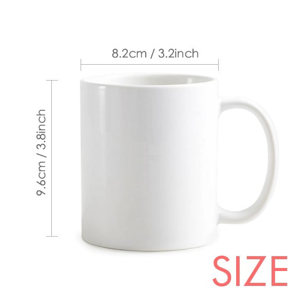 Cafepress - Camouflage Pattern Mug - 11 oz Ceramic Mug - Novelty Coffee Tea Cup, Size: Small, White