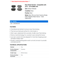 thumbnail image 2 of Rear Brake Pad Set - Compatible with 2012 - 2018 BMW 640i 2013 2014 2015 2016 2017, 2 of 2