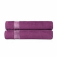 thumbnail image 3 of Sparkles Home  Stripe Rhinestone Hand Towel (Set of 2) - Purple, 3 of 5