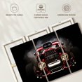 thumbnail image 6 of Elephant Stock Smoking Hot Rod Wall Art - Horizontal Multi Panel Canvas - Living Room Wall Decor - Transportation Multi Panel - Black And Beige Decor - 45" x 28", 6 of 8