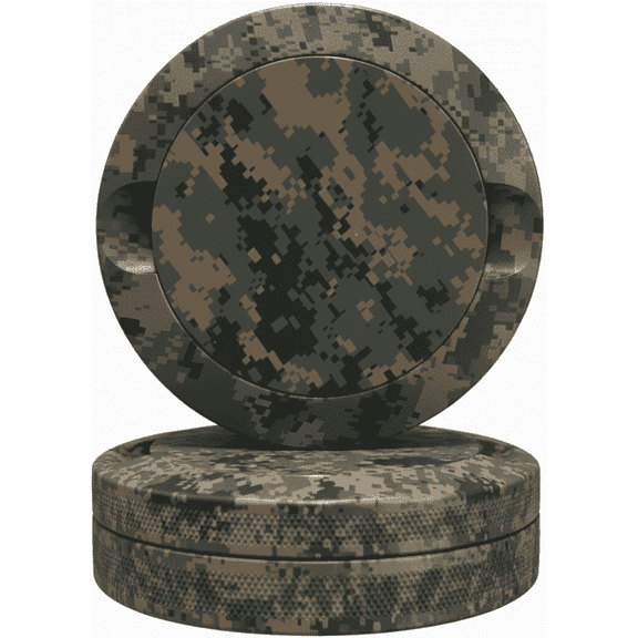 Bin Bros Signature Metal Pouch Tin - Aircraft Aluminum Storage Case & Holder - Airtight EDC Can, Dual-Compartment - Fits Zyn, Velo, Rogue - Digital Camo