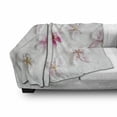 thumbnail image 3 of Almond Blossom Soft Flannel Fleece Blanket, Love Themed Blossoming Flowers Spring Pattern with Sakura Petals, Cozy Plush for Indoor and Outdoor Use, 50" x 70", Pink Baby Pink White, by Ambesonne, 3 of 6