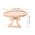 thumbnail image 2 of FONDOTIN 1Set Couch Arm Tray Table Rectangular Khaki Wood Portable Table for Home Use, 2 of 5