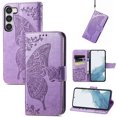 thumbnail image 1 of TECH CIRCLE for Samsung Galaxy S23 Plus Wallet Case,Butterfly Folio Flip Case Magnetic Closure RFID Blocking Card Slots Kickstand Shockproof Case for Samsung Galaxy S23 Plus 6.6 inch 2023,Lightpurple, 1 of 6