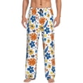 thumbnail image 2 of Kdxio Flower Print Men's Sleep Pajama Pant Lounge Pants with Pockets, 2 of 8