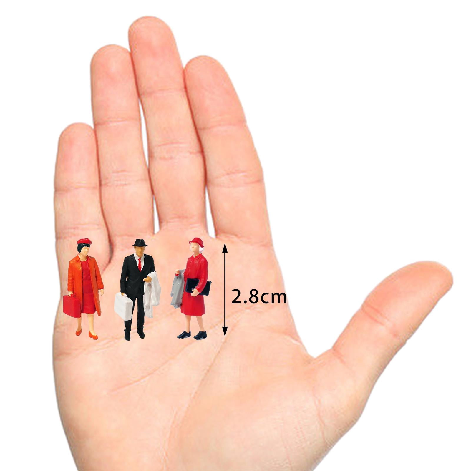Resin 1/64 People Figures Tiny People for Diorama Miniature Scenes Layout