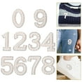 thumbnail image 7 of FENGGUIQU Iron-On Number Patches Set for Clothing, Fabric Badges, Decor Accessories for Jackets, Shirts, and Bags, 7 of 7