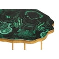 thumbnail image 2 of TOV Furniture Lily Agate Green and Gold Side Table with Gold Iron Legs, 2 of 4
