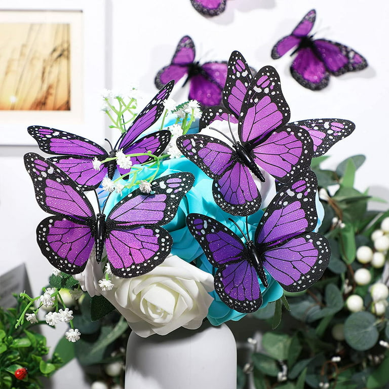 marriage decoration magnetic artificial flying butterfly