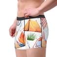 thumbnail image 3 of Kdxio Men's Boxer Briefs with Gnome Camping Print - Comfortable and Breathable Underwear for Everyday Wear, 3 of 7