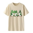 thumbnail image 4 of Birdeem Fashion Woman Solid Round-Neck Print Short Sleeve T-Shirt Printing Loose Blouse Tops, 4 of 5