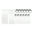 thumbnail image 1 of Amdohai 24Pcs Stainless Steel Dinnerware Set Kitchen Cutlery Set Knife Fork Spoon Flatware Tableware Minimalist Silverware, 1 of 8