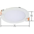 thumbnail image 3 of Halo HLB6099301EMWR HLB6 3000K Color Temperature New Construction or Remodel Canless Recessed Integrated LED Kit, 6 in, White, 3 of 9