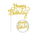 thumbnail image 2 of Letras Acrílicas de Feliz Cumpleaños Billuyoard para Decoración de Tarta Oro, 2 of 6