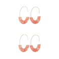 thumbnail image 4 of Pendientes Qarigey 1 par estilo simple forma de U estampado de leopardo acrílicos, 4 of 6