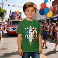 thumbnail image 2 of DHFJKG 250Th Anniversary USA Shirts For Boy 1776-2026 United States Of America National Flag Top Short Sleeve T Shirt Graphic Tee For Kids 2-13Y, 2 of 4