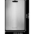 thumbnail image 2 of Titanium Cutting Board, Stainless Steel Cutting Board, Double Sided Titanium Meat Cutting Board, Fruit Cutting Board, 2 of 5