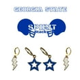 thumbnail image 2 of Georgia State University Spirit Stack white mini enamel bolts and cobalt statement open starboys, 2 of 2