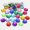 Mixed Colour, variant on U8MO 100 Flatback Acrylic Sewing Rhinestone Round Button Gems 14mm Sew on beads-Hot Pink