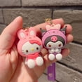 thumbnail image 4 of LLavero de figuras de Hello Kitty, modelo de acción de Anime Sanrio, My Kuromi Melody, llavero de PVC, figurita de Cinnamoroll, regalos de cumpleaños, 4 of 4