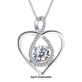 thumbnail image 6 of APIPEE Women Eternal Heart S925 Sterling Silver Double Layer Necklace Pendant Clavicle Chain, 6 of 7