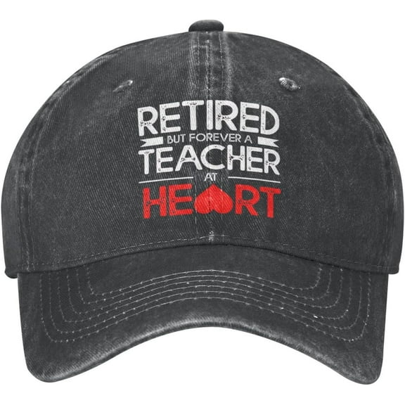 Retired Teacher 2022 Hat Adjustable Baseball Cap Dad Cap Unisex Hat Black