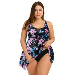 Womens Tankini Swimsuit Loose Tummy Control Bikini Suit Women