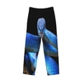thumbnail image 4 of Daiia Men'S Blue Viper Snake Pants,Bottoms Sleep Lounge,Pajama Pants,Pj Bottoms Drawstring And Pockets-Small, 4 of 9