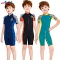 thumbnail image 2 of Traje de baño Eigraketly DIVE SAIL para niños Shorty Neopreno Azul marino XL, 2 of 6