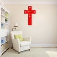 thumbnail image 6 of Gqtwoy Crucifix Wall Clock Modern Fashion Silent Acrylic Home Decor Halloween Thematic Art Clock for Living Room Noiseless Sweep Quartz Unique Decorative Hanging Piece Stylish Interior Design, 6 of 6