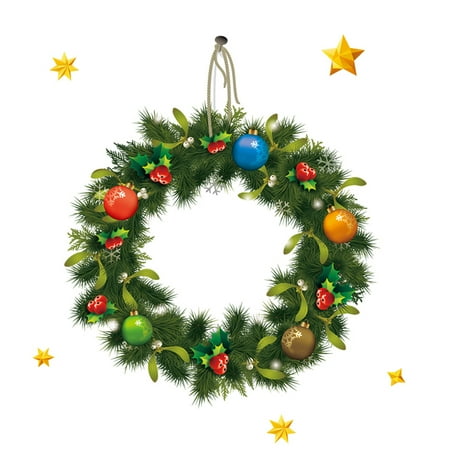 Color Christmas Sticker Car Glass Sticker Christmas Hanging Drop