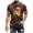 Brown, variant on Mens T Shirts Fashion St. Patrick Theme Printed Comfort Compression Shirt Men,Black,L