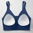 thumbnail image 4 of Vhkiploz Front Closure Wireless Bras for Women's Zip-Up Longline T-Shirt Mastectomy Bralettes Solid Workout Sporty Athletic Daily Underwears, 4 of 5