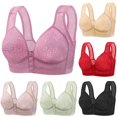 thumbnail image 4 of Fsqjgq Womens Underwear Sports Bras for Women Large Bust Clear Bra Straps Front Closure Cotton Bras Comfort No Underwire Seamless Bra Plus Size Wireless Bra Nipple Covers Underwire Bras Bandeau, 4 of 5