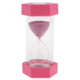 thumbnail image 1 of Temporizador de arena preciso kusrkot Reloj de arena de Decoración de escritorio Rosado 10 minutos, 1 of 8