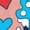 DESERT PINK, variant on Disney - Minnie Red White & Blue Hearts - Youth Girls Fitted Short Sleeve T-Shirt