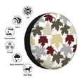 thumbnail image 4 of Salouo maple leaves Print Spare Tire Cover 14-17 inch Spare Tire Protector Universal Tough Tire Wheel Cover for Trailer SUV and Truck-16 inch, 4 of 6