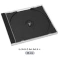 25 Pcs CD Jewel Cases, Slim Clear Plastic CD Box, 5.6 x 4.9 x 0.4 in ...