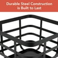 thumbnail image 5 of Spectrum Black Modern Metal Fruit Basket for Kitchen Counter 9.5 Inch Storage Basket, Wire Kitchen Storage for Fresh Produce and Bread, Contemporary Basket with Open Airflow Construction, 5 of 6