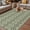 Green, variant on Beige Boho Outdoor Rug for Patio/Deck/Porch, Non-Slip Large Area Rug 5 x 8 Ft, Vintage Ethnic Tribe Abstract Art Geometric Indoor Outdoor Rugs Washable Area Rugs, Reversible Camping Rug Carpet Runner