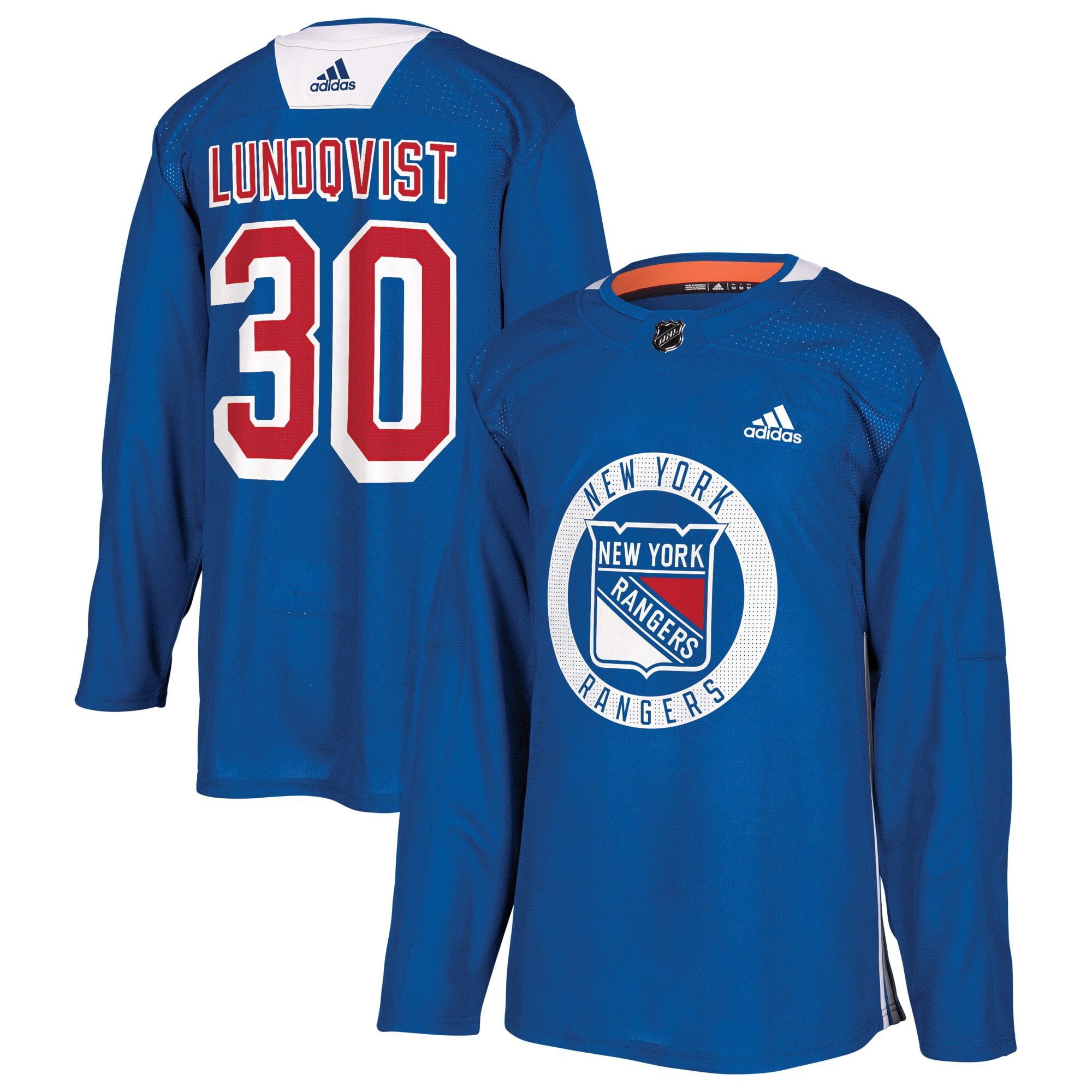 Henrik Lundqvist New York Rangers Authentic Adidas Blue Jersey