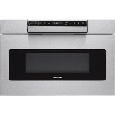 Sharp - 24" 1.2 Cu. Ft. Built-in Microwave Drawer - Stainless steel