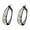 Black 2Pcs, variant on 2Pcs Elegant Cubic Zirconia Hoop Earrings for Women - Sparkling Dainty Pierced Jewelry, Valentine’s Day Gift for Her, Girlfriend, Wife