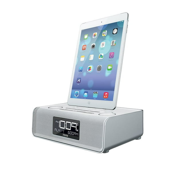 iHome iDL43W Dual Charging Stereo FM Clock Radio with Lightning Dock