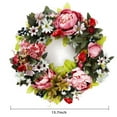 thumbnail image 4 of Pink Peony Wreath Spring Wreath for Front Door, Artificial Flower Wreath Spring Winter Wreath for Indoor Outdoor Wedding Wall Outdoor Home Wreath Decor, 4 of 9