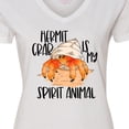 thumbnail image 4 of Inktastic Summer Hermit Crab is My Spirit Animal Women's V-Neck T-Shirt, 4 of 5