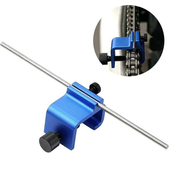 Welpettie Motorcycle Chain Alignment Tool Aluminium Alloy Sprocket Chain Adjusting Tool Universal Quick Accurate Motorbike Chain Alignment Tool Repair Accessories Tool for Motorcycles ATVs