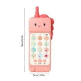 thumbnail image 3 of Pink Dinosaur Phone Music Toy For Kids Teething Toy With Melodies And Sound Effects Soft Chewable Edges Educational Toy For Toddlers Sensory Learning Toy Weight 0.172 Lb Package Includes 1, 3 of 6