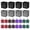 Multicolor, variant on 24-pack Multicolor Reusable Grocery Bags Large Foldable Heavy Duty Tote