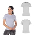 thumbnail image 2 of Playera Peso Completo para Dama, Color Gris Jaspe, 90% Algodón, 2 of 3